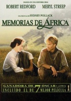 P�ster de Memorias de �frica (Out of Africa)