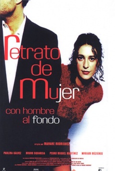 Retrato de mujer con hombre al fondo Imagen de Retrato de mujer con hombre al fondo