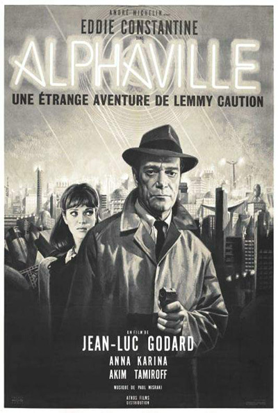 P�ster de Lemmy contra Alphaville (Alphaville, une �trange aventure de Lemmy Caution)