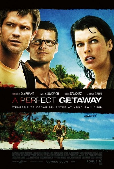Cartel de Escapada Perfecta (A Perfect Getaway)