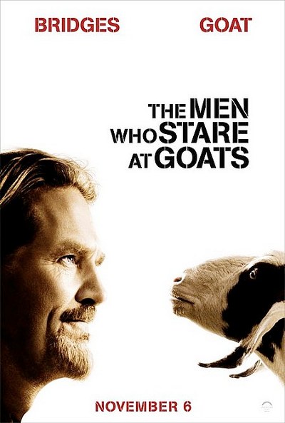 Cartel de Los hombres que miraban fijamente a las cabras (The Men Who Stare at Goats)