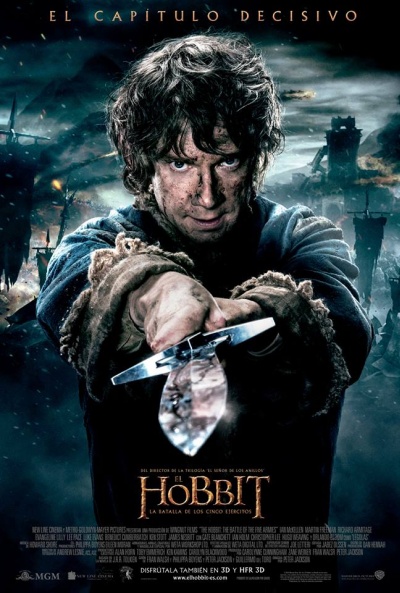 Cartel de El Hobbit: La Batalla de los Cinco Ejércitos (The Hobbit: The Battle of the Five Armies)