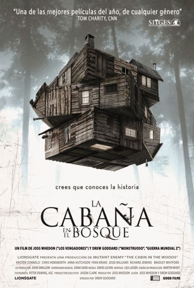 Cartel de La cabaña en el bosque (The Cabin in the Woods)