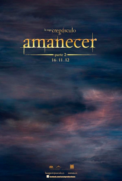 Téaser Póster de La Saga Crepúsculo: Amanecer - Parte 2 (The Twilight Saga: Breaking Dawn - Part 2)