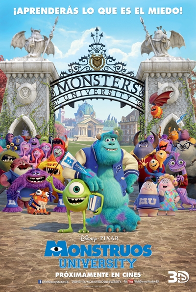 Cartel de Monstruos University (Monsters University)