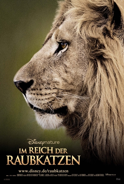 Póster de Grandes felinos africanos. El reino del coraje