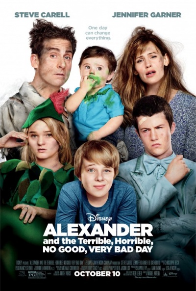 Póster de Alexander y el día terrible, horrible, espantoso, horroroso