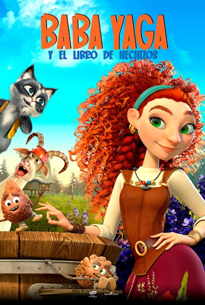 Póster de Baba Yaga y el libro de hechizos