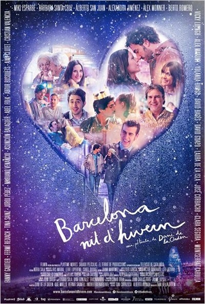 Póster de Barcelona, noche de invierno