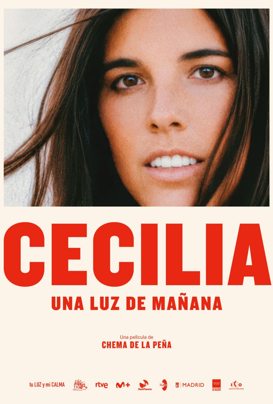 Póster de Cecilia. Una luz de mañana