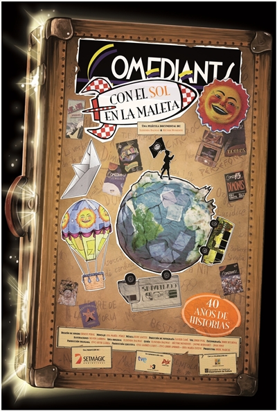 Póster de Comediants, con el sol en la maleta