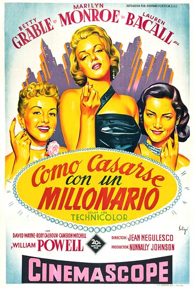 Póster de Cómo Casarse con un Millonario