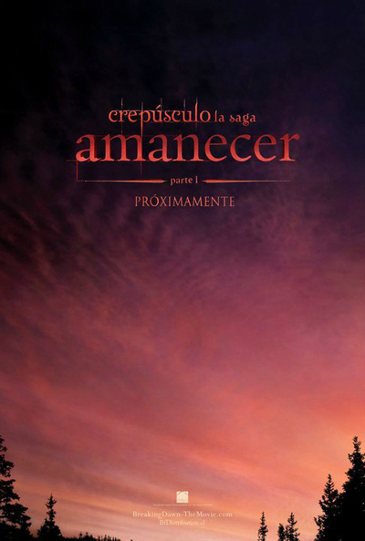 Póster de La saga Crepúsculo: Amanecer - Parte 1