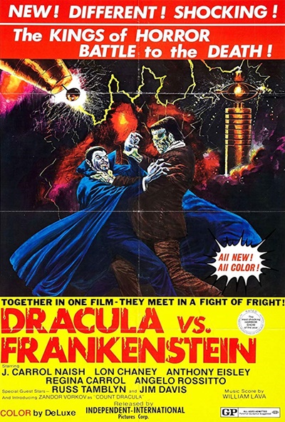 Póster de Drácula vs. Frankenstein