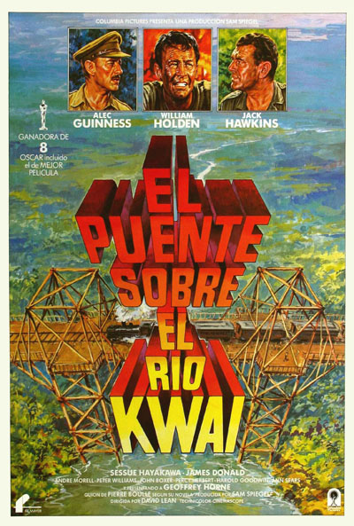 Póster de El puente sobre el río Kwai