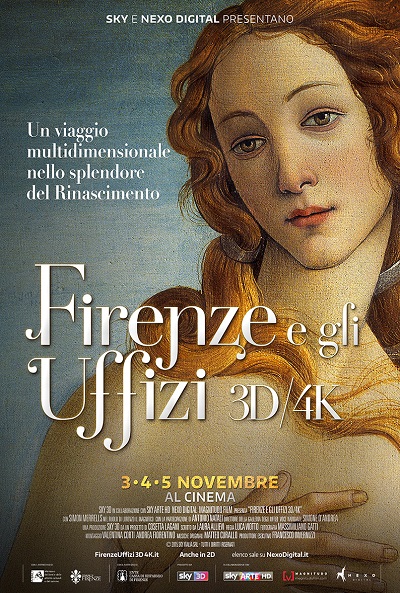 Póster de Florencia y la Galería Uffizi