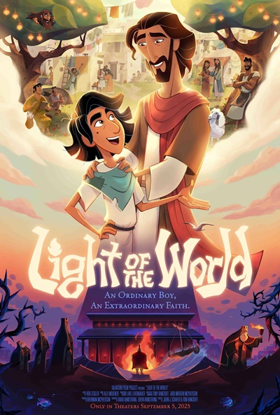 Póster de Jesús, luz del mundo