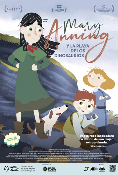Póster de Mary Anning y la playa de los dinosaurios