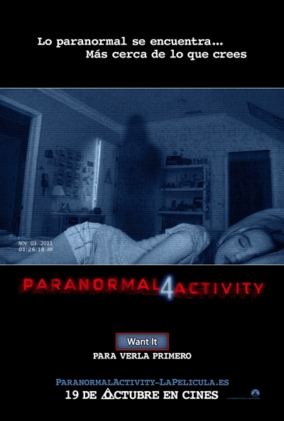 Póster de Paranormal Activity 4