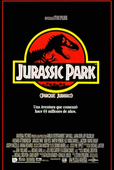 Póster de Jurassic Park (Parque jurásico)