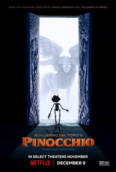 Póster de Pinocho de Guillermo del Toro