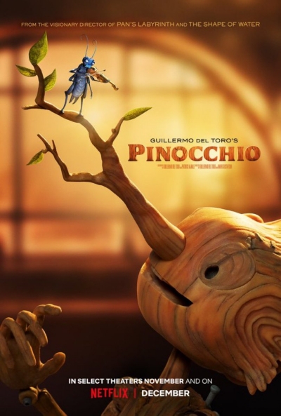 Póster de Pinocho de Guillermo del Toro