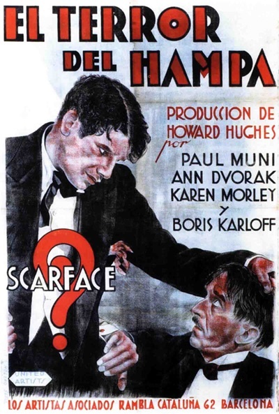 Póster de Scarface, el terror del hampa