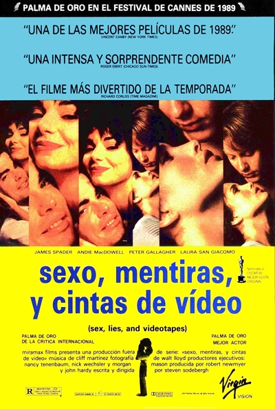 Póster de Sexo, mentiras y cintas de vídeo