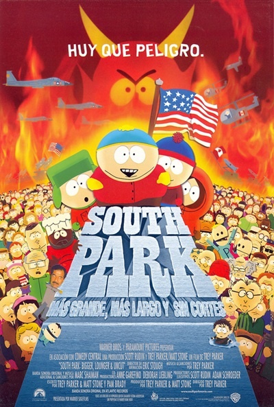 Póster de South Park: Más grande, más largo y sin cortes