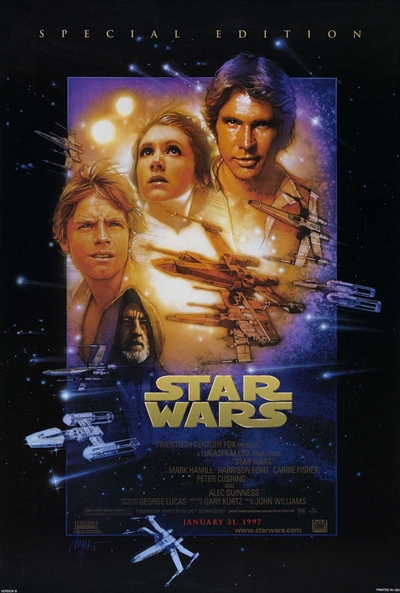Póster de La guerra de las galaxias. Episodio IV: Una nueva esperanza
