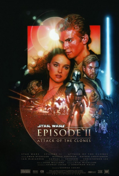 Póster de Star Wars. Episodio II: El ataque de los clones