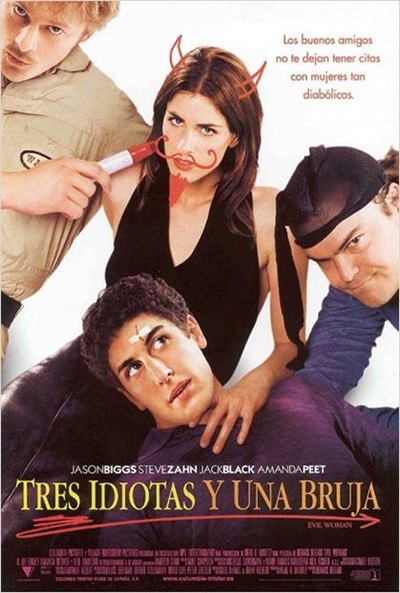 Póster de Tres idiotas y una bruja