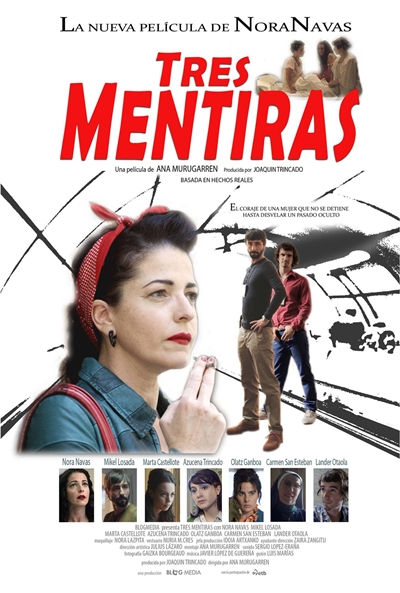 Póster de Tres mentiras